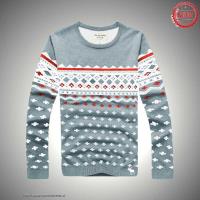 heren abercrombie and fitch crewneck truien wit rood pattern lichtblauw grijs Hoge Quaity ssn3b848